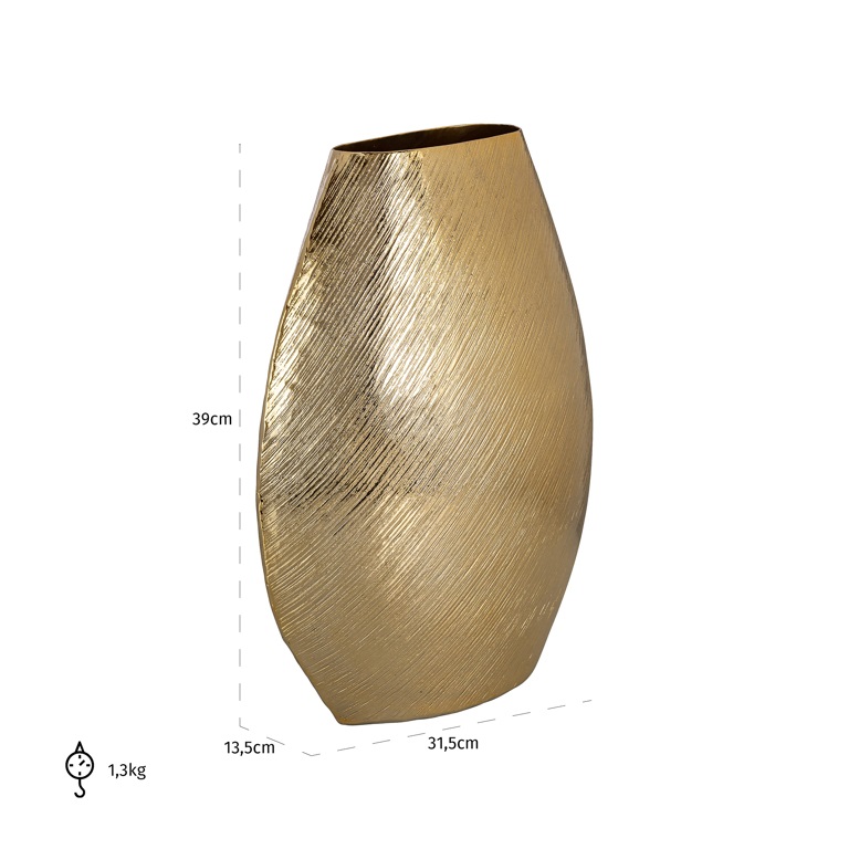 Vase Evey big (Gold) by  Richmond Interiors | Style Our Home