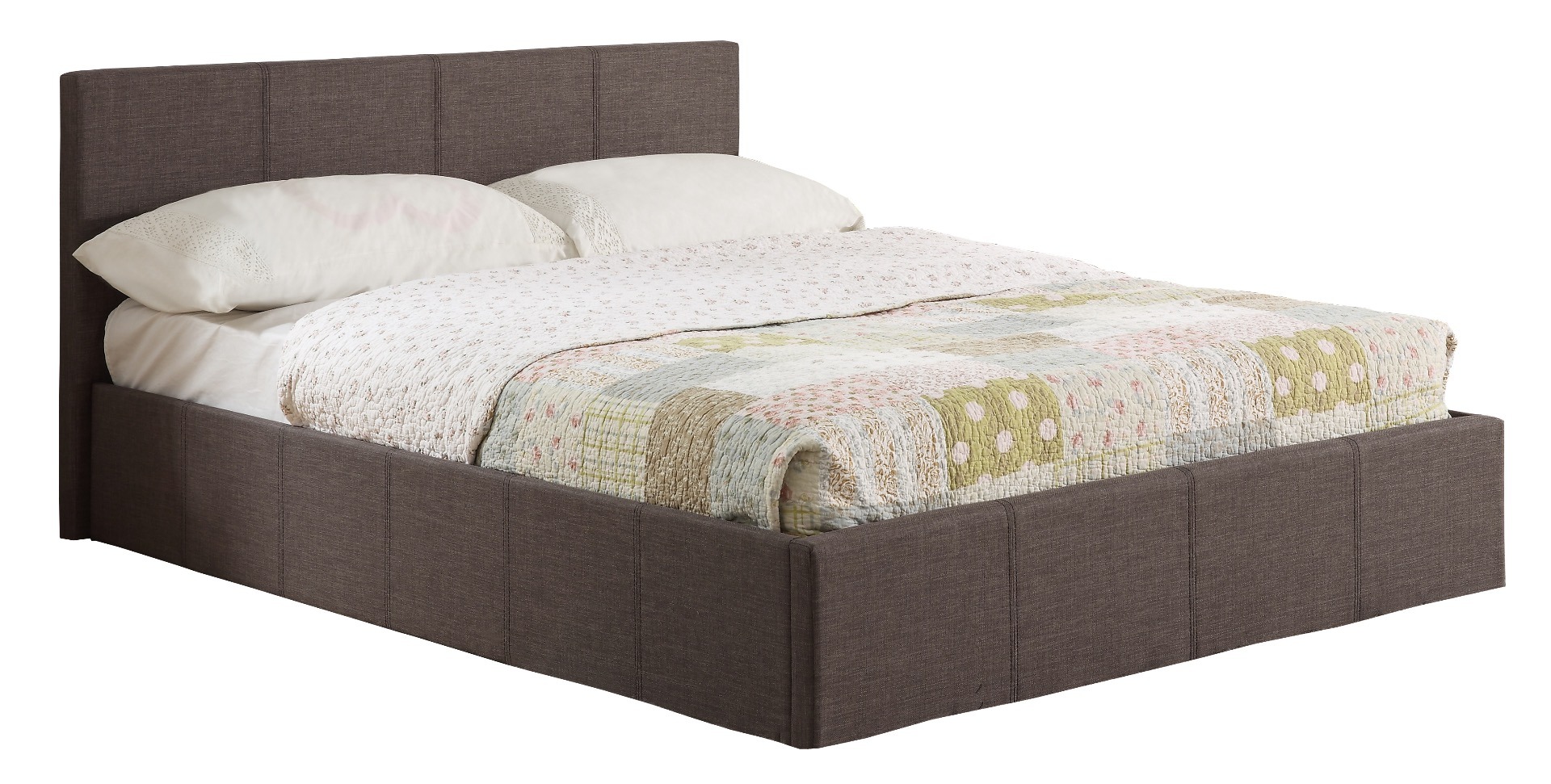 Berlin Grey King Ottoman Bed