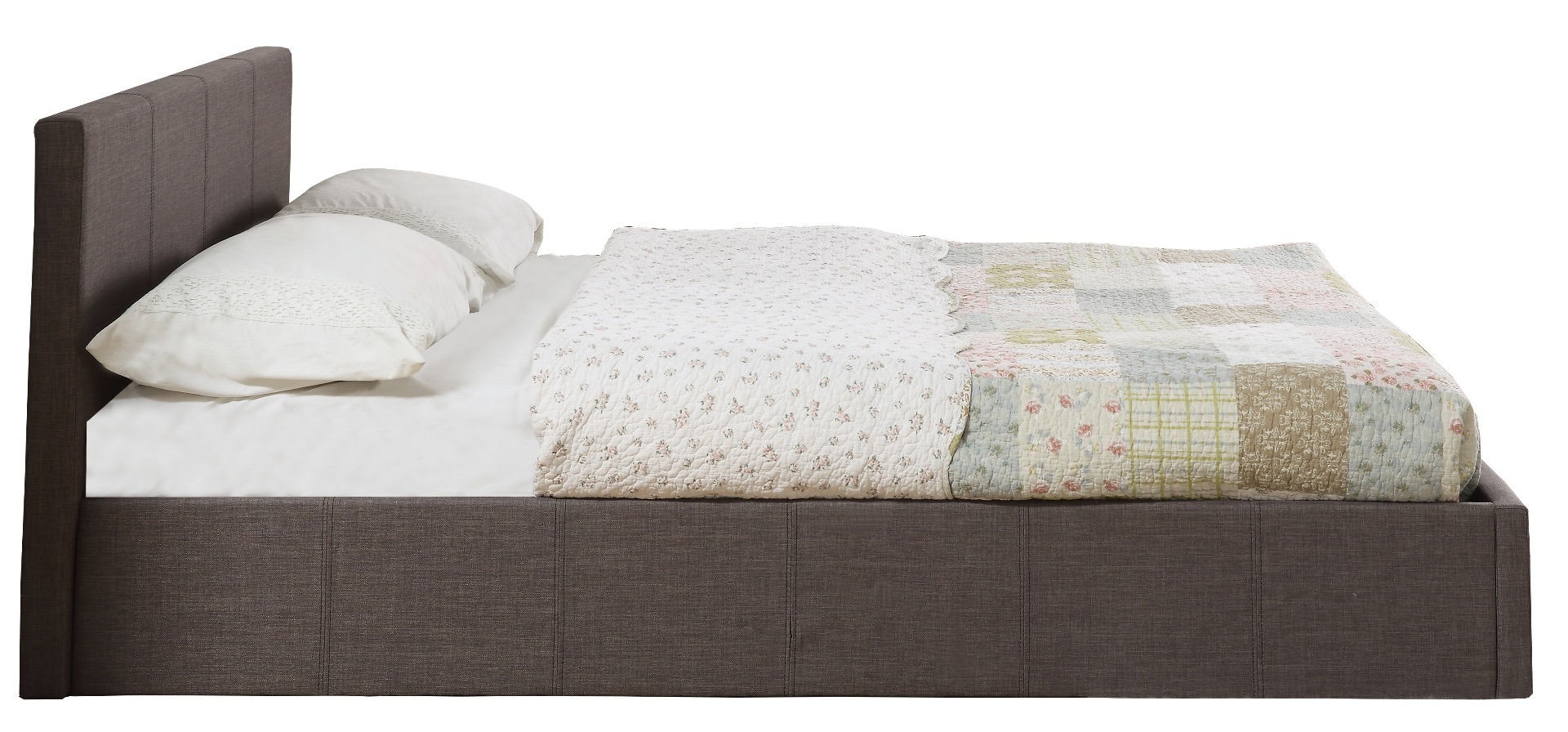 Berlin Grey King Ottoman Bed