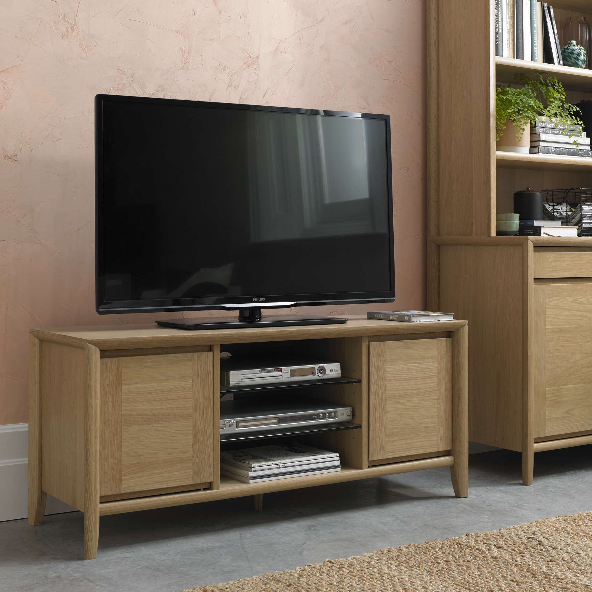 Bergen Oak Entertainment Unit - Style Our Home