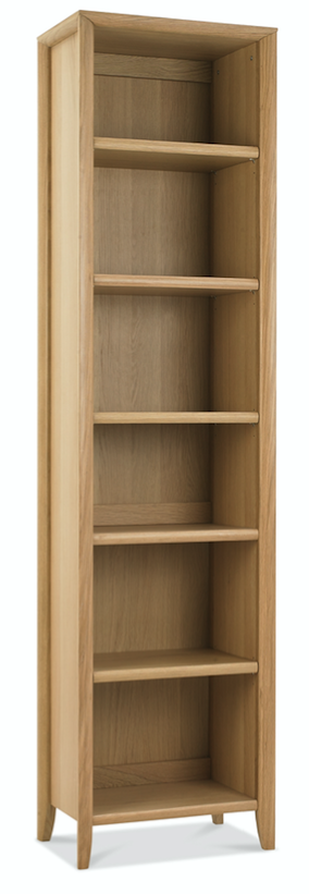 Bergen Oak Narrow Bookcase - Style Our Home