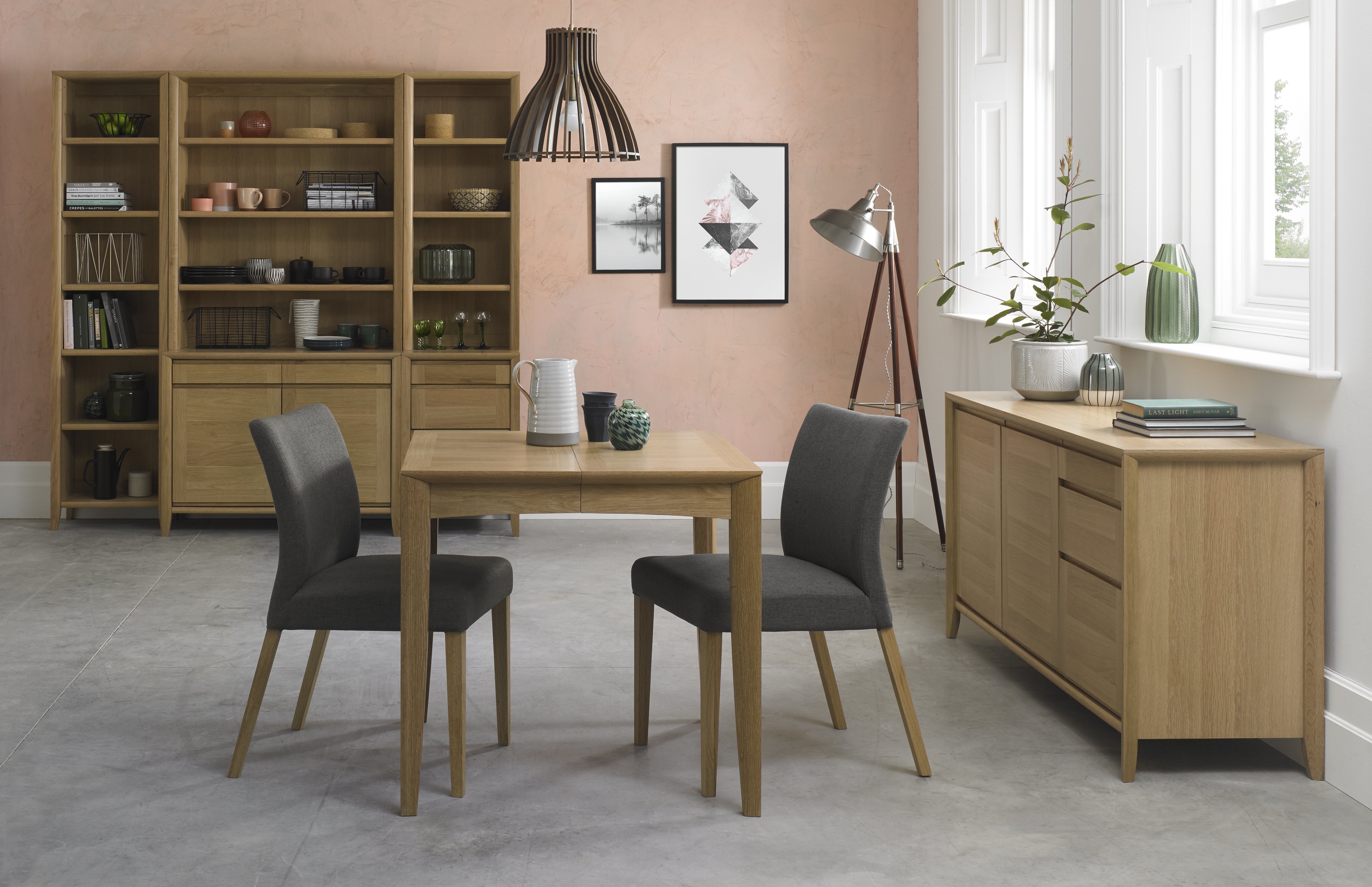 Bergen Oak Small Extending Dining Table - Style Our Home