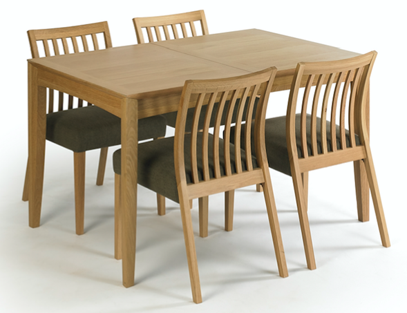 Bergen Oak Medium Extending Dining Table - Style Our Home