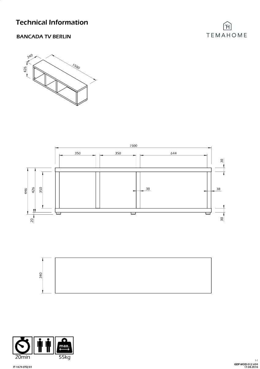Berlin Matt White Tv Stand | Style Our Home
