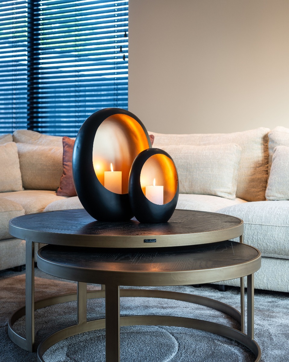 Blackbone Brass Set of 2 Round Coffee Tables - Style Our Home