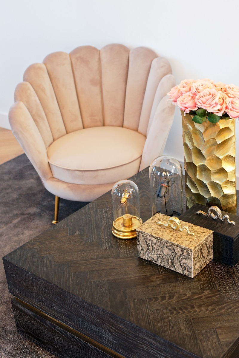 Blackbone Gold Coffee Table Block 90cm