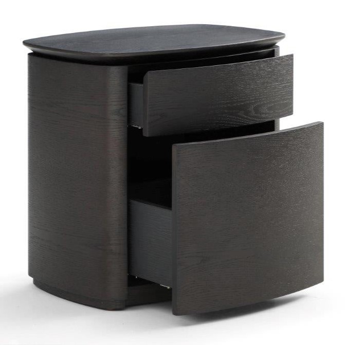 Blade Bedside Table - Smoke Oak by Tommy Franks | Style Our Home