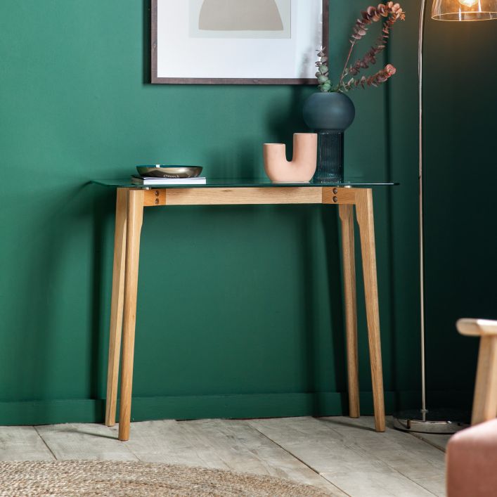 Blake Clear Console by Hudson Living | Style Our Home