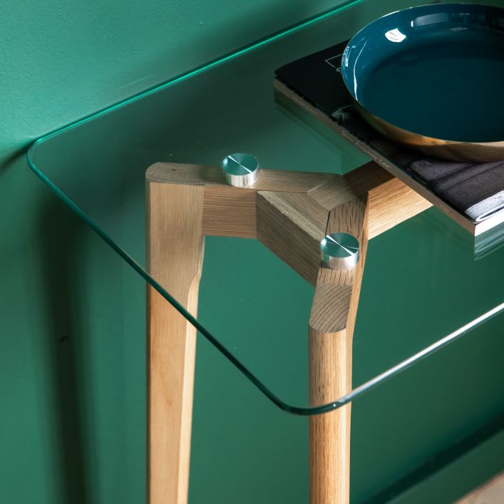 Blake Clear Console by Hudson Living | Style Our Home