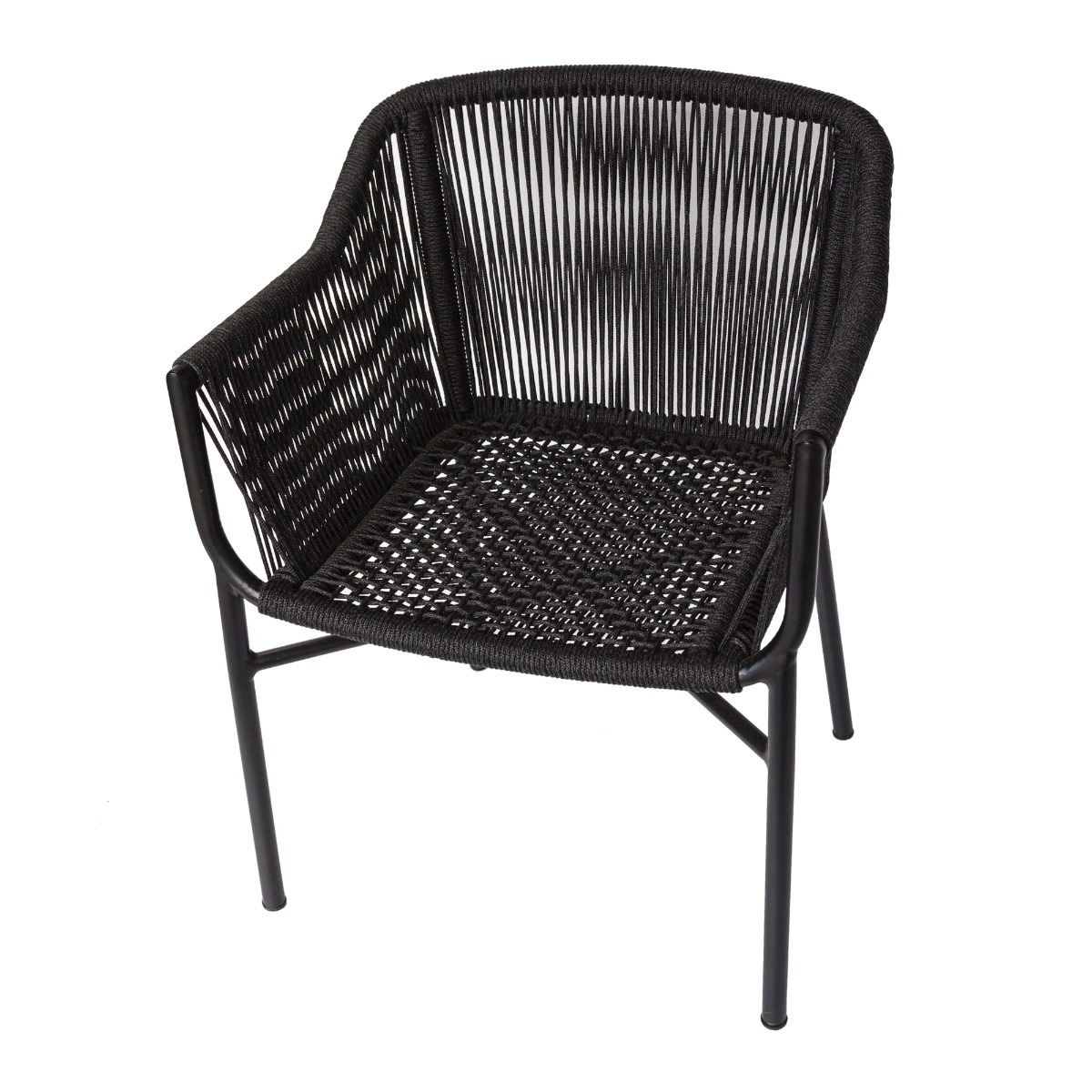 Bogart Rope Carver Black Chair