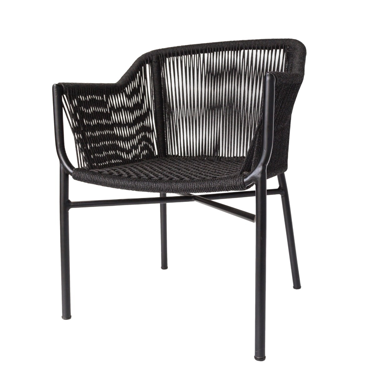 Bogart Rope Carver Black Chair