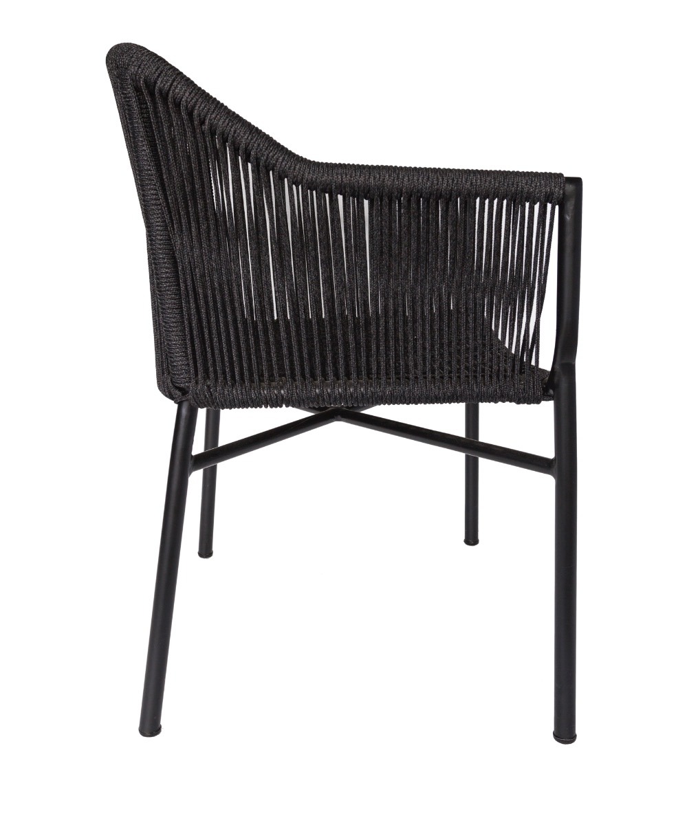 Bogart Rope Carver Black Chair