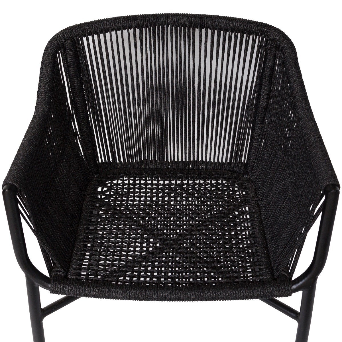 Bogart Rope Carver Black Chair