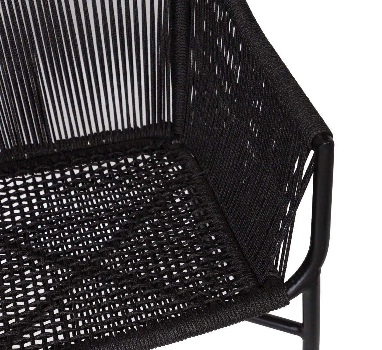 Bogart Rope Carver Black Chair