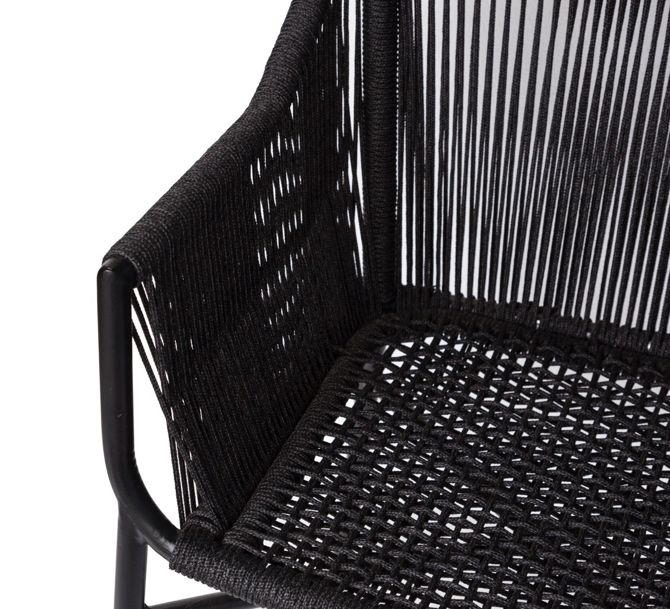 Bogart Rope Carver Black Chair