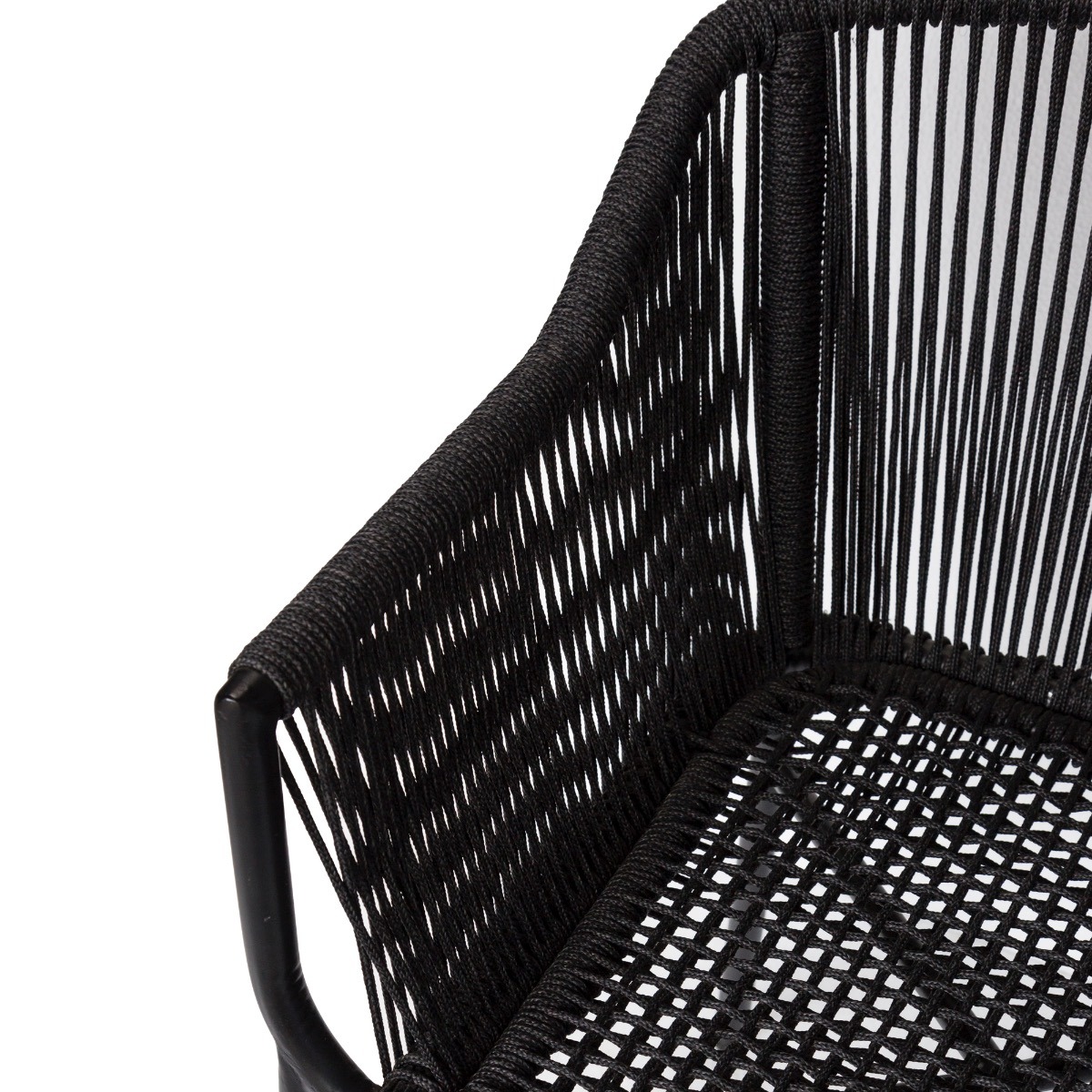 Bogart Rope Carver Black Chair