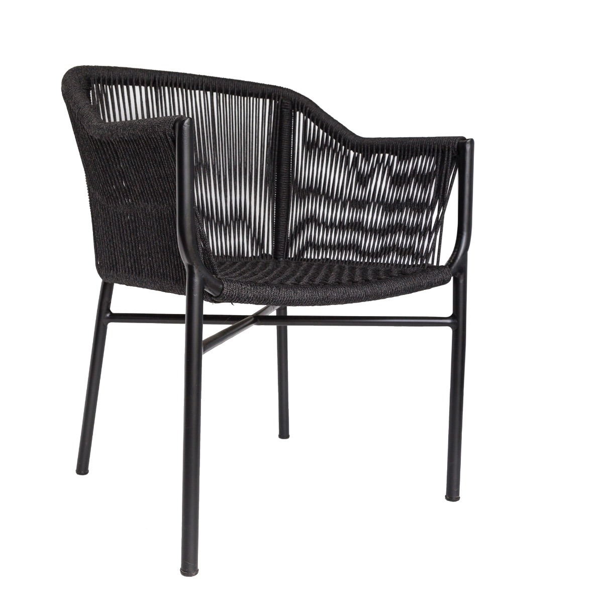 Bogart Rope Carver Black Chair