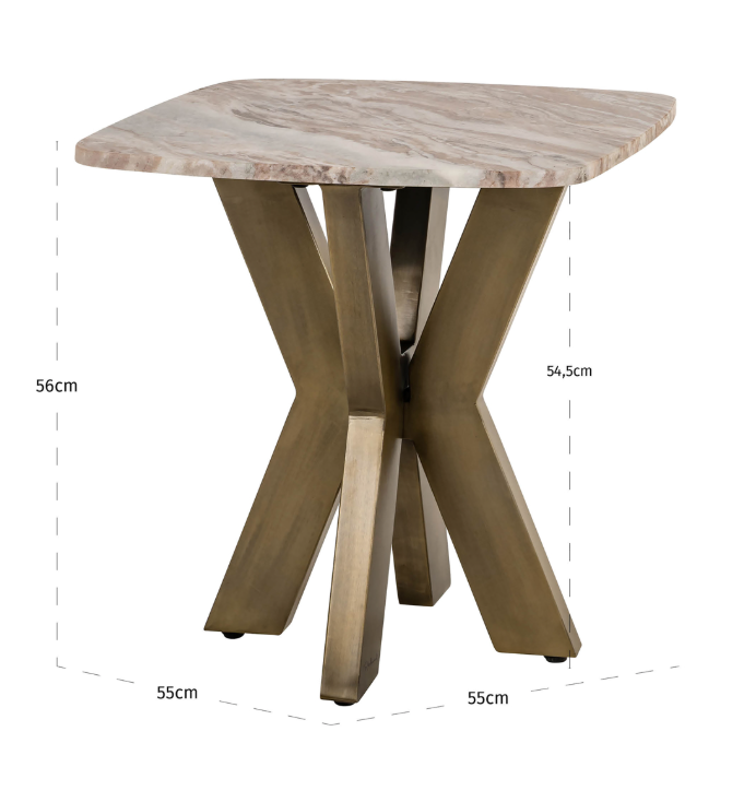 Bottega Blush Beige End Table by Richmond Interiors | Style Our Home