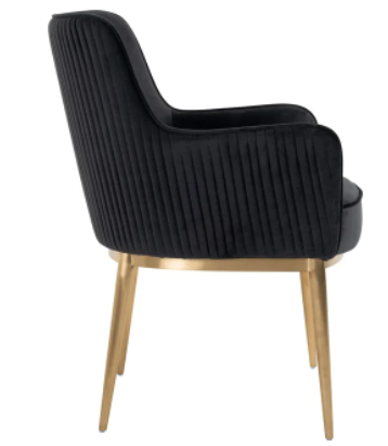 Breeze Antraciet Velvet Chair by Richmond Interiors | Style Our Home 