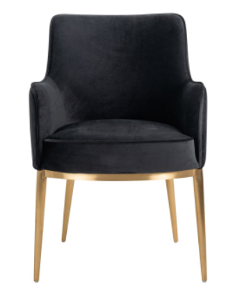 Breeze Antraciet Velvet Chair by Richmond Interiors | Style Our Home 