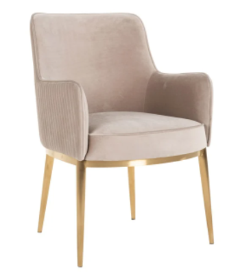 Breeze Khaki Velvet Chair by Richmond Interiors | Style Our Home 