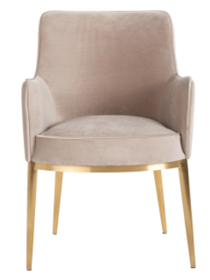 Breeze Khaki Velvet Chair by Richmond Interiors | Style Our Home 