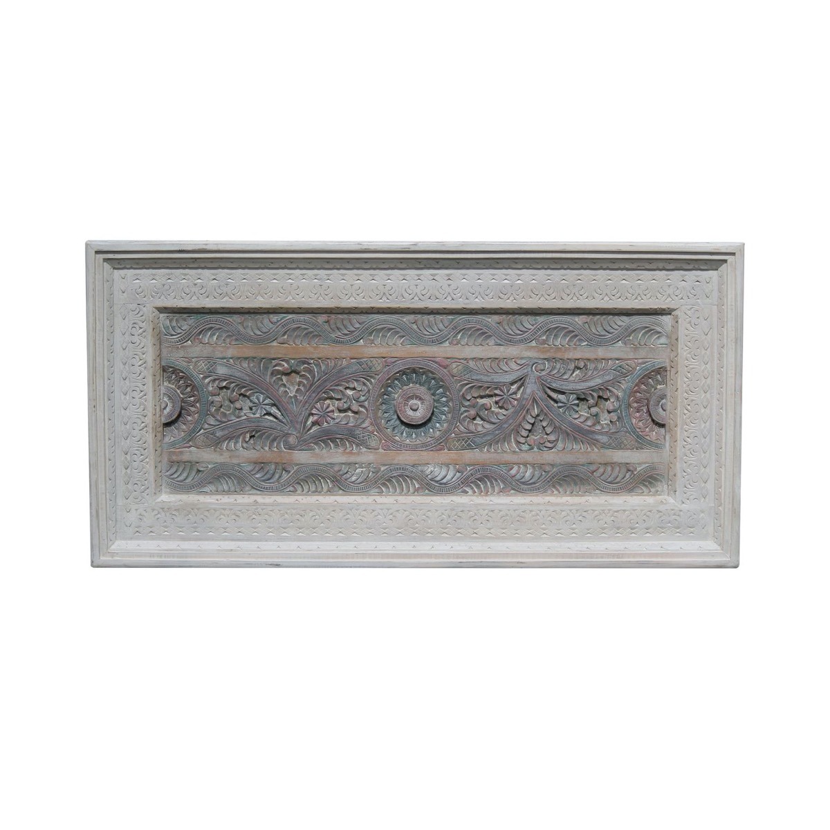 Meera Hand Carved Furniture Coffee Table with Glass | Style Our Home