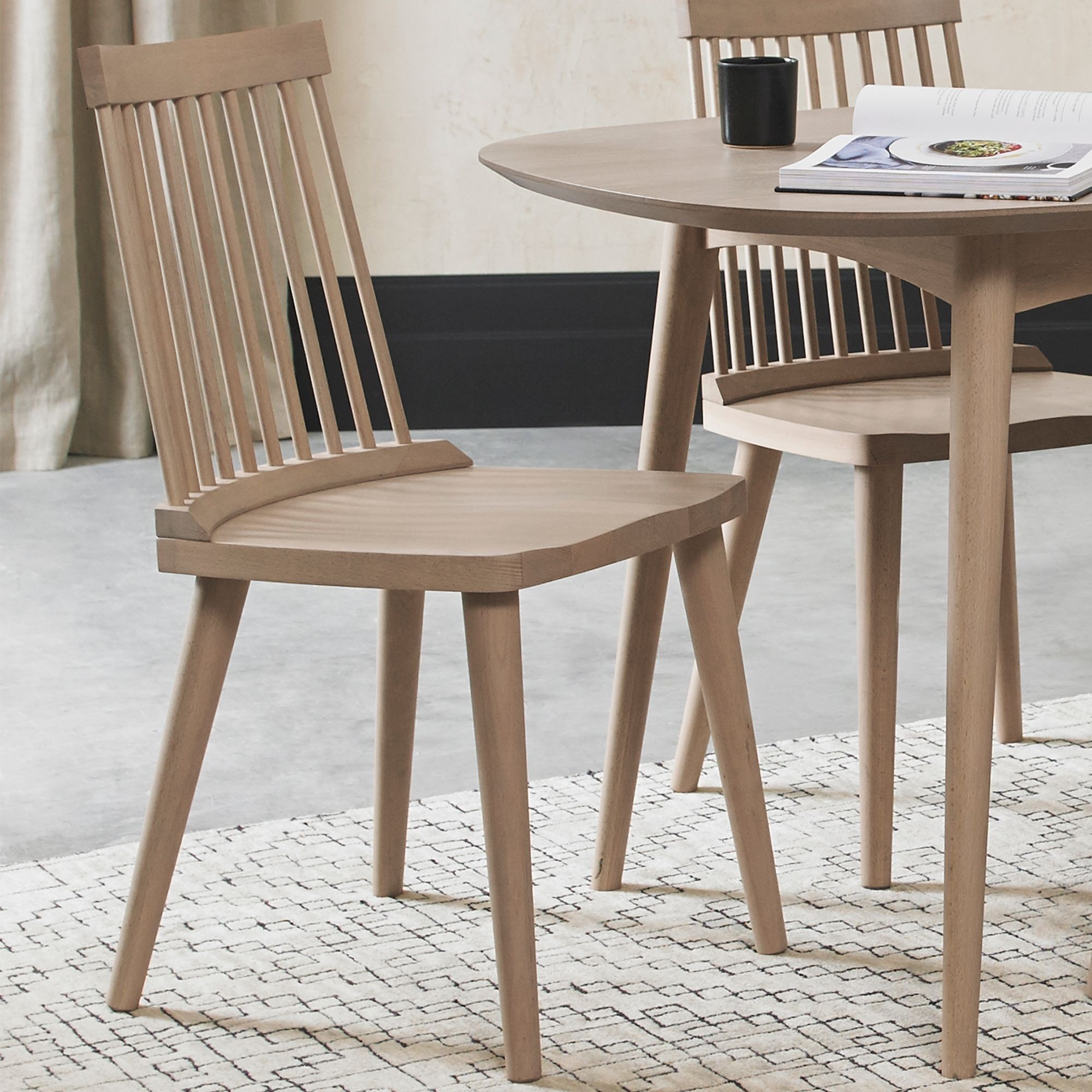 Ilva Oak Spindle Chair (Pair) - Style Our Home