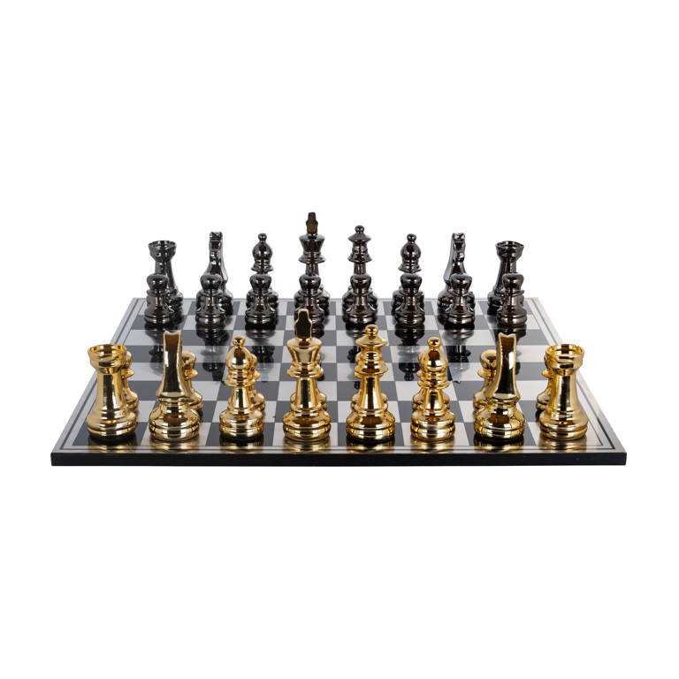 Chessboard Saray (Black/gold) by  Richmond Interiors | Style Our Home