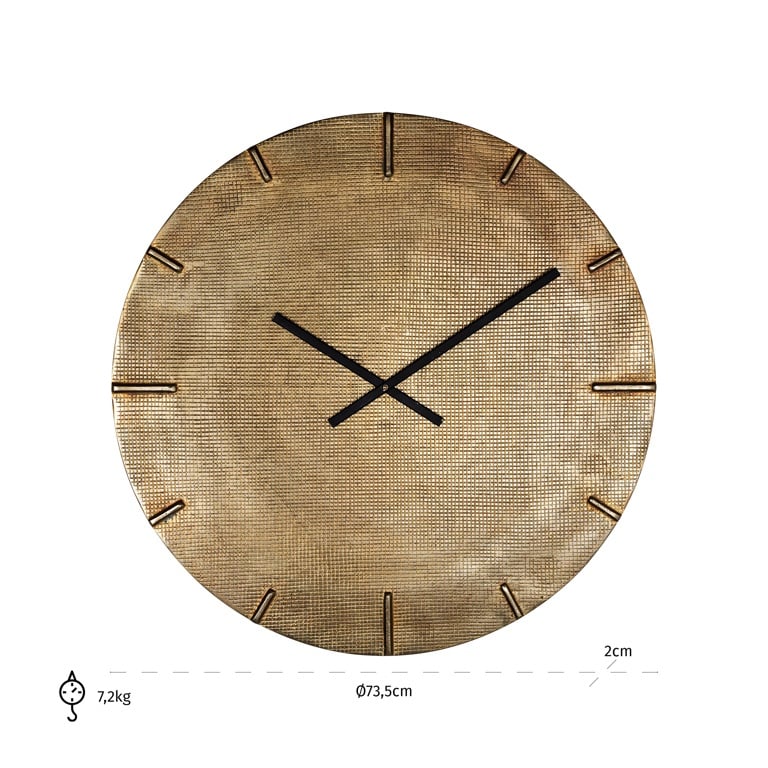 Clock Zane (Gold) by  Richmond Interiors | Style Our Home