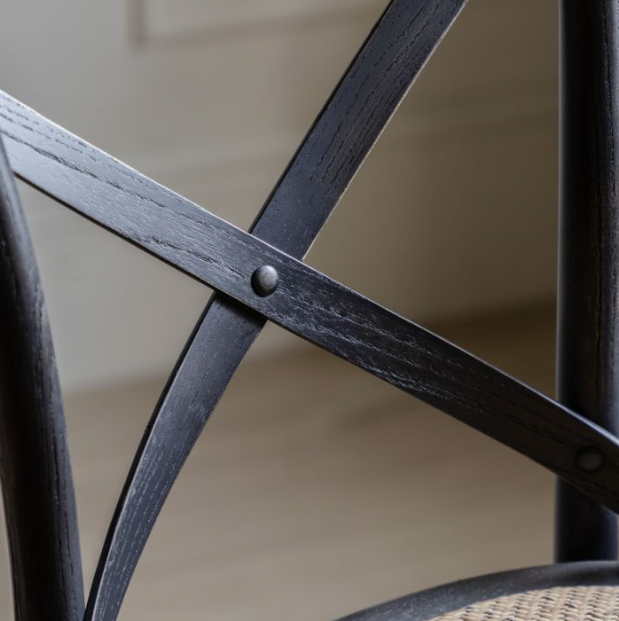Café Black Rattan Stool ( A Pair ) by Hudson Living | Style Our Home 