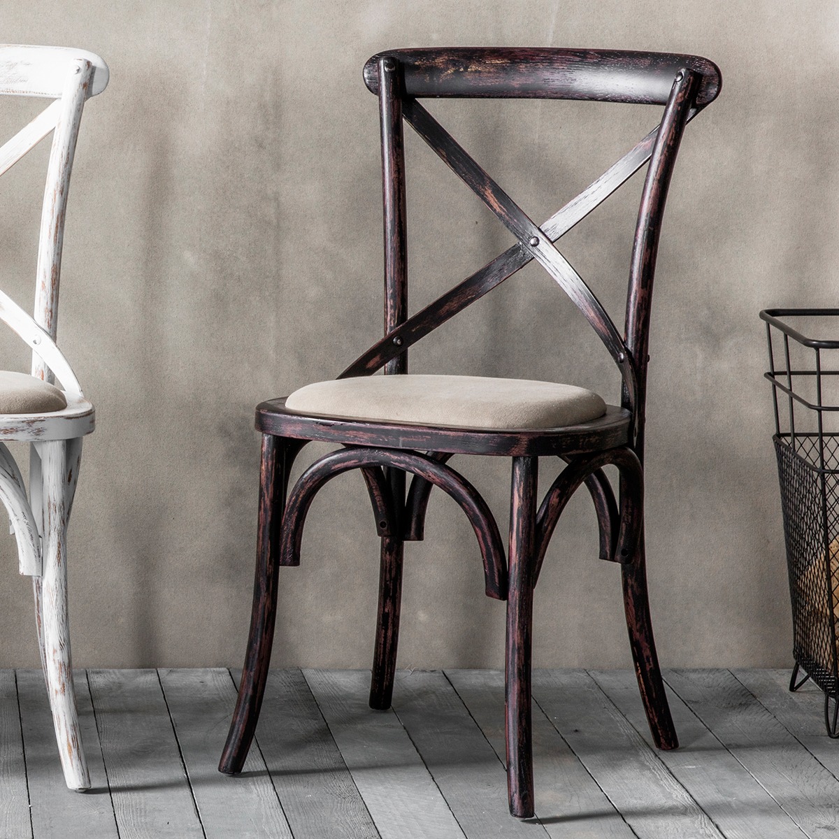 Café Black Dining Chair (pair) - Style Our Home