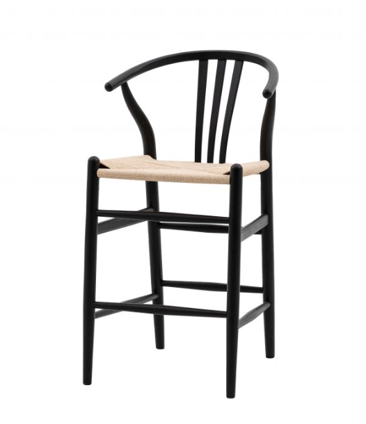 Canadian Black Bar Stool ( A Pair ) by Hudson Living | Style Our Home 