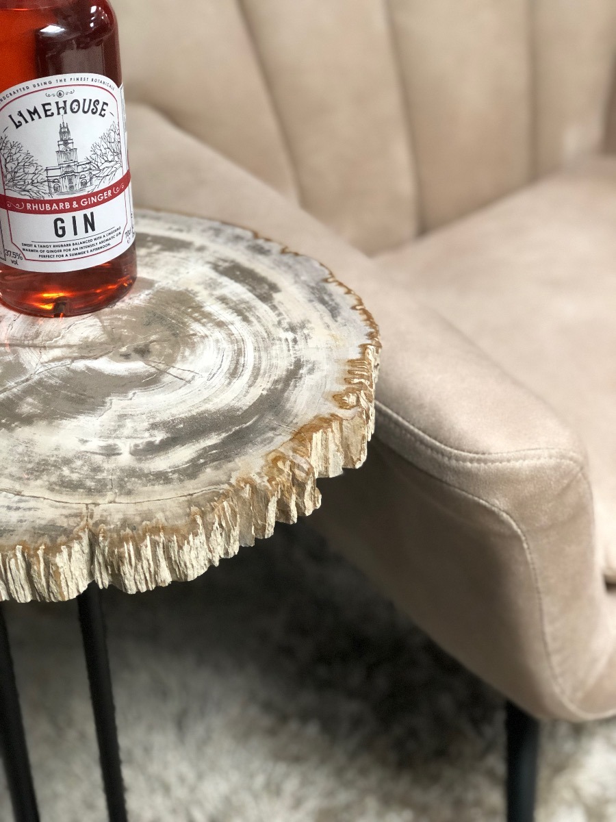 Light Petrified Wood Staccato Table by Bluebone | Style Our Home