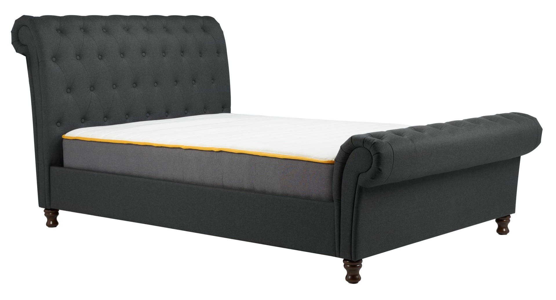 Castello Charcoal King Bed