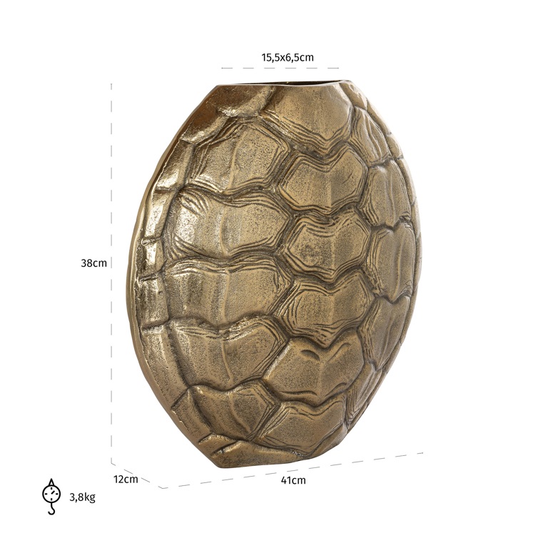 Vase Lena (Brushed Gold) by  Richmond Interiors | Style Our Home