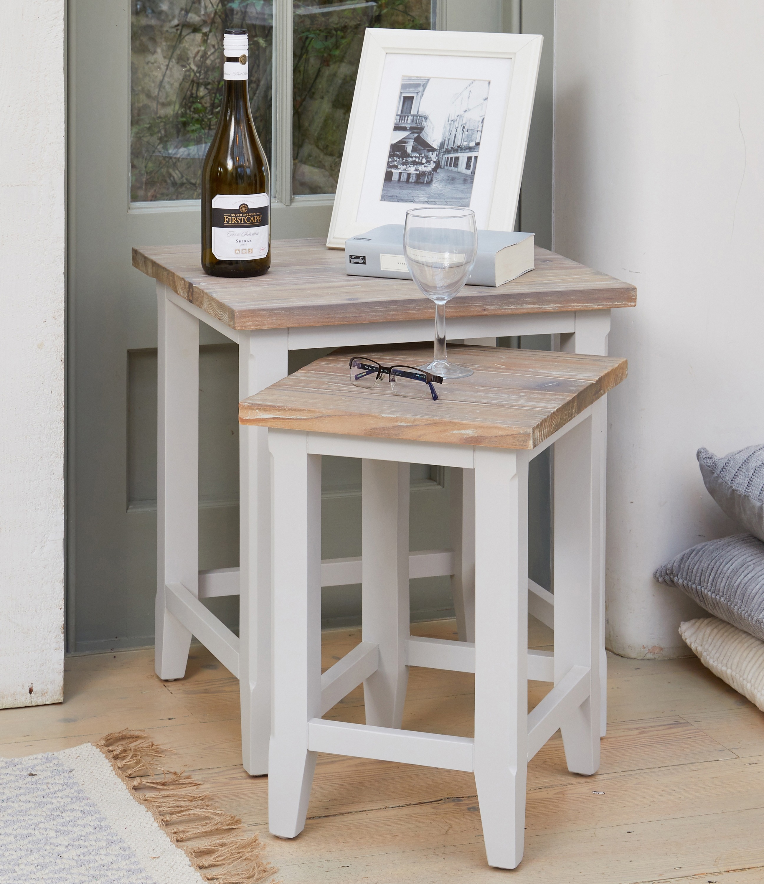 Signature Grey Nest of Two Tables - Style Our Home