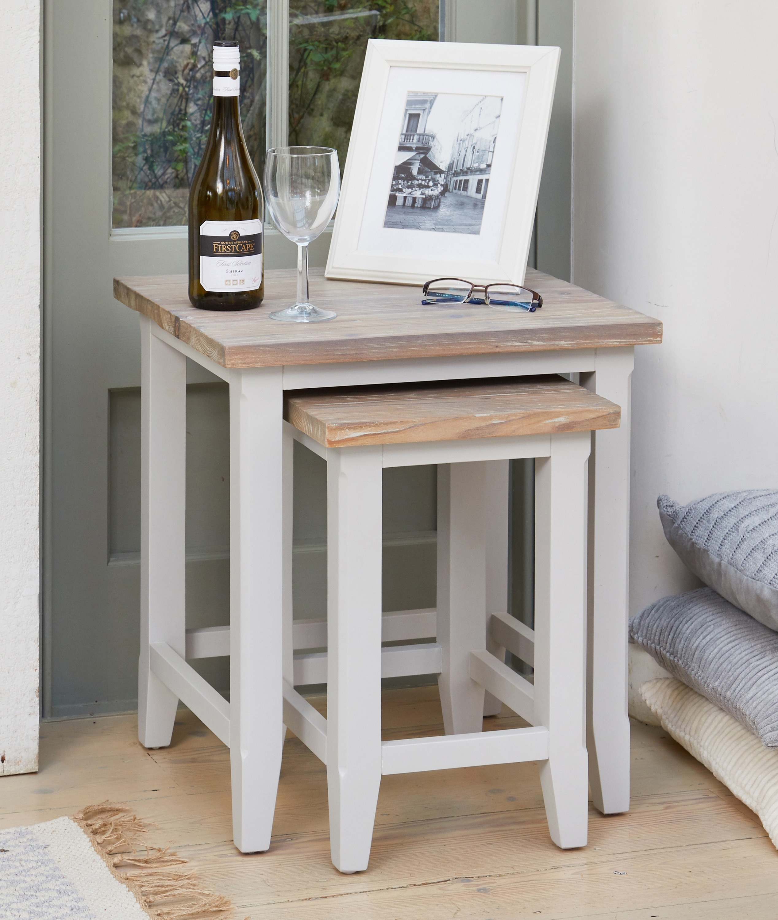 Signature Grey Nest of Two Tables - Style Our Home