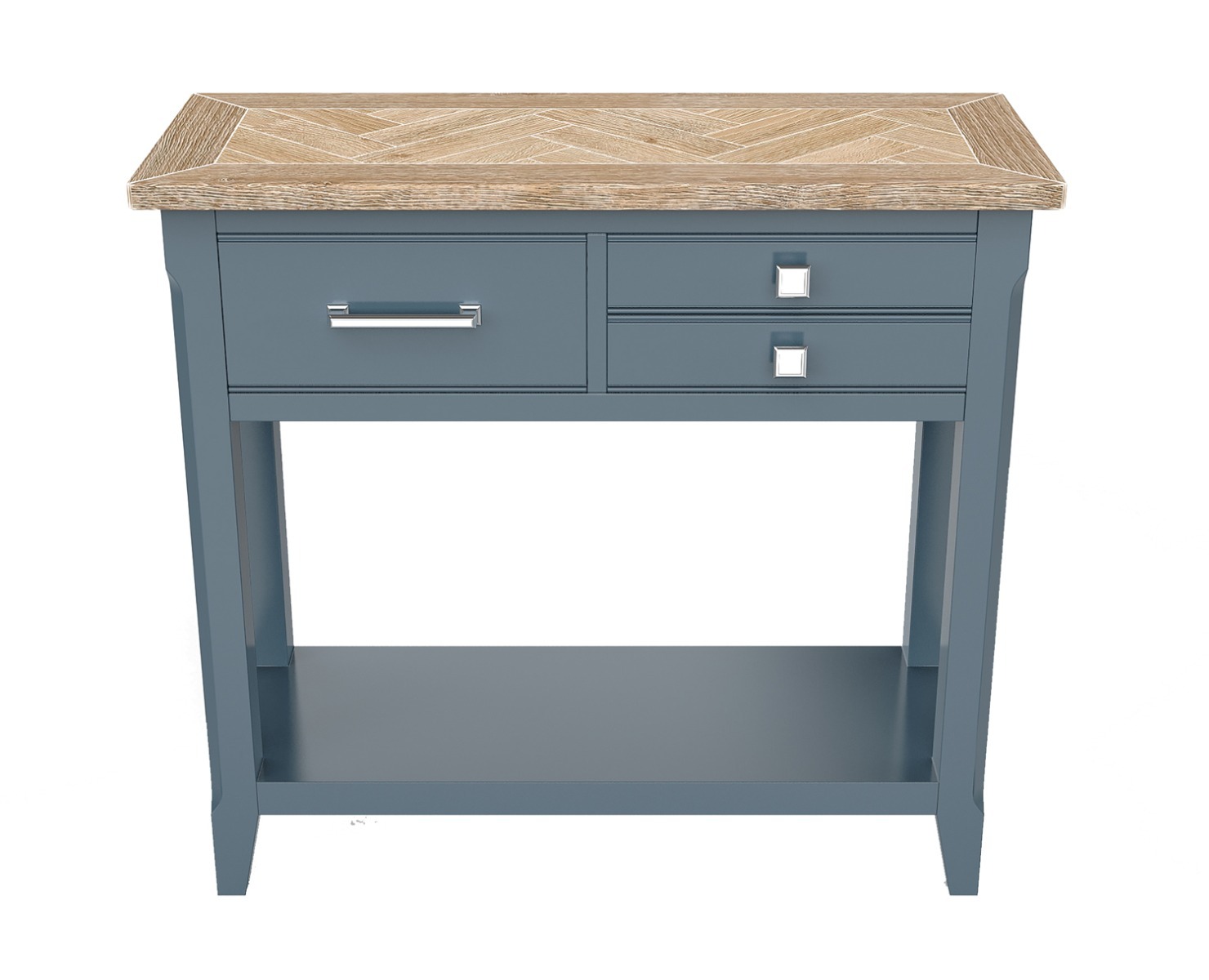 Signature Blue - Reclaimed Small Console Table by Baumhaus | Style Our Home