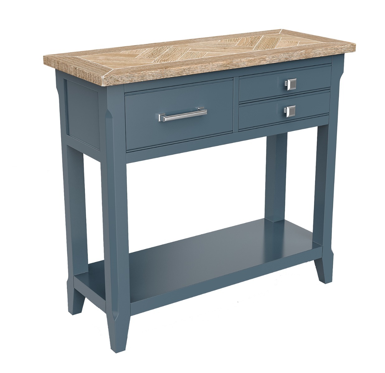 Signature Blue - Reclaimed Small Console Table by Baumhaus | Style Our Home