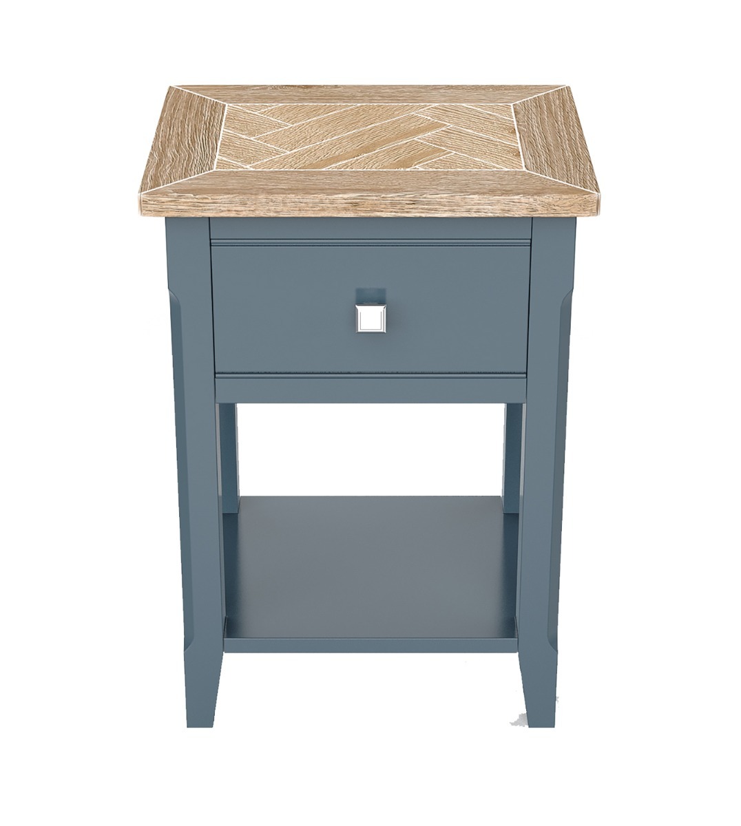 Signature Blue One Drawer Lamp Table by Baumhaus | Style Our Home