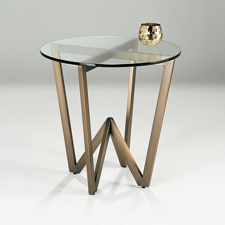 Angle Glass Side Table - Style Our Home