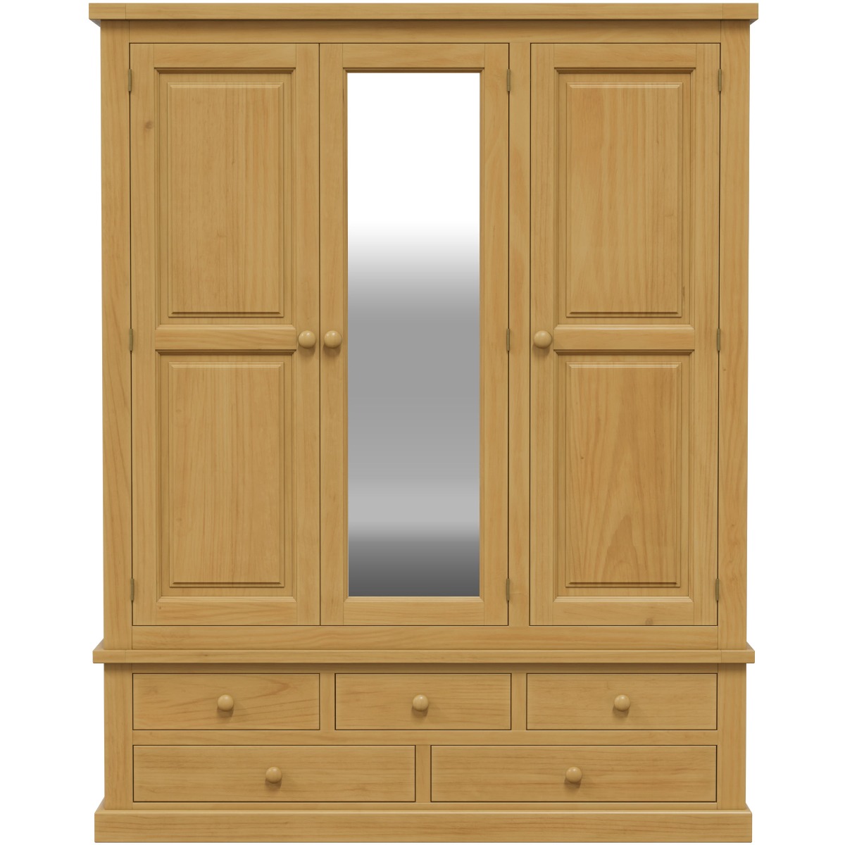 Arbor Triple Wardrobe with Mirror by Heritance Furniture | Style Our Home