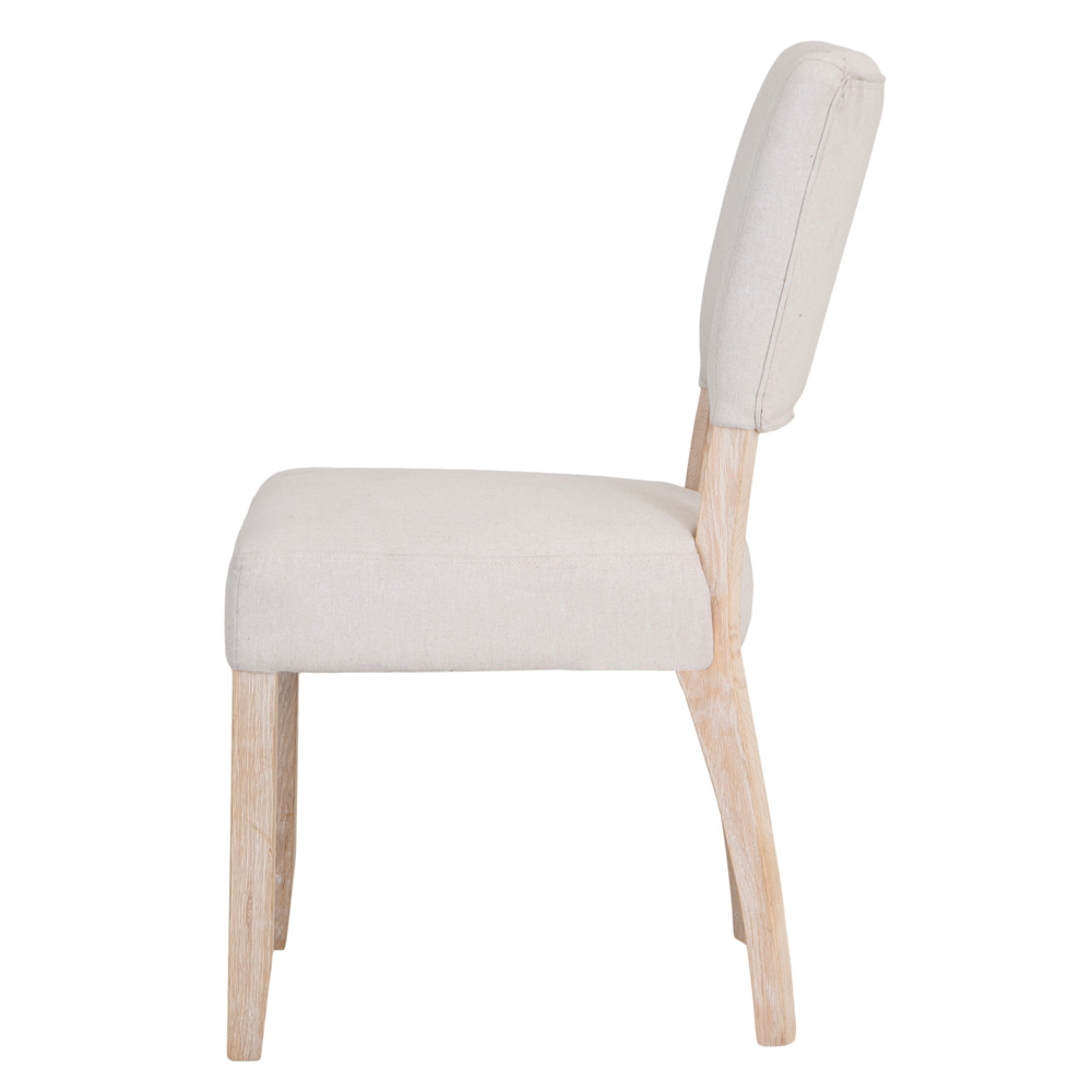 Colbury Fabric Dining Chair - Natural by Aegon Interiors | Style Our Home