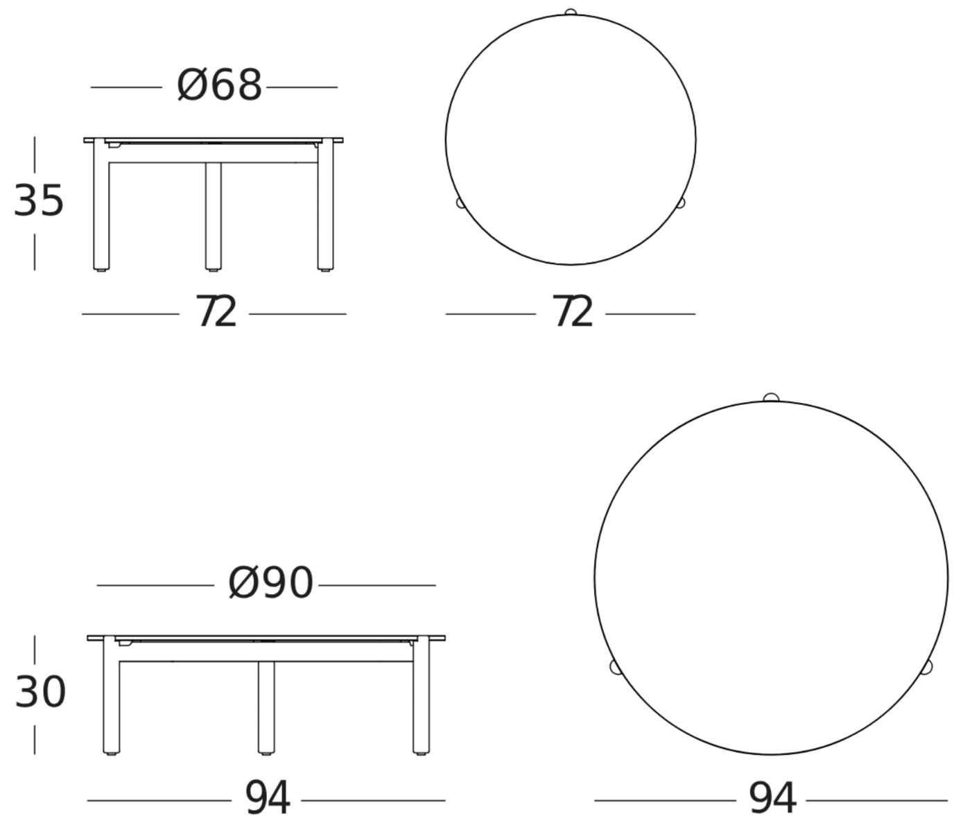 Oda Round 45cm Side Table by Vincent Sheppard | Style Our Home