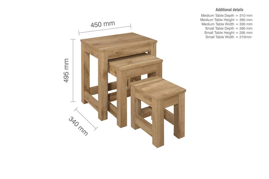 Compton Nest Of Tables by Birlea | Style Our Home