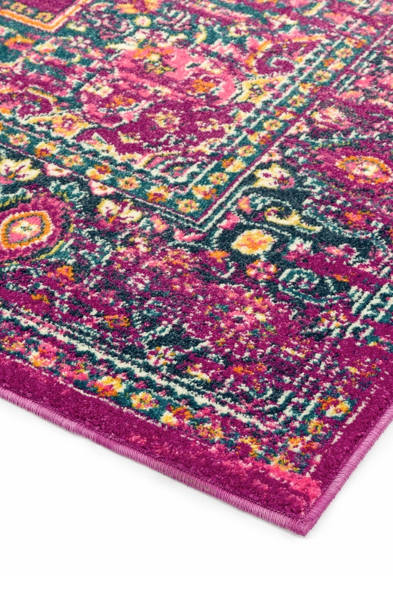 Colt Medallion Fuchsia Rug by Asiatic London | Style Our Home