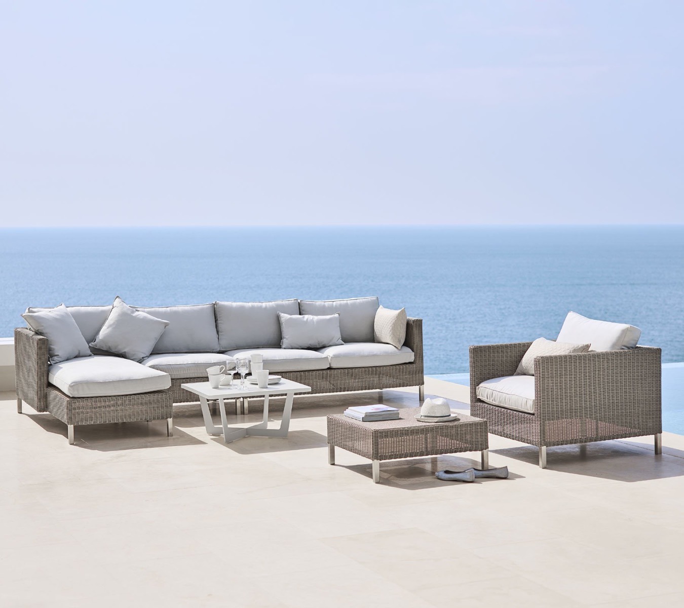 Connect Lounge Module in Taupe by Cane-Line | Style Our Home