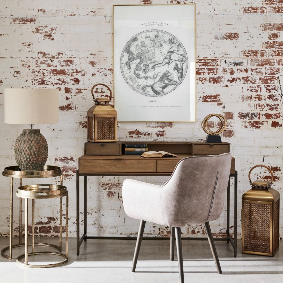 Constellation Map Set of Two Side Tables by Libra | Style Our Home