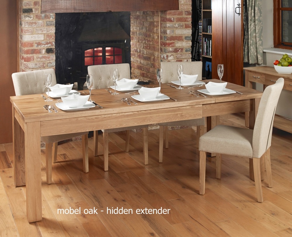 Baumhaus Mobel Oak Extending Dining Table (4 - 8 Seater) (Dining Table) - Style Our Home